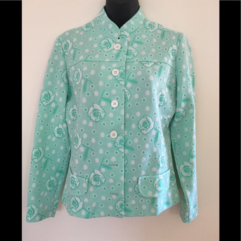 VTG Textured Double Knit Cropped Jacket. S